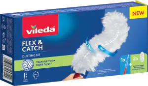 Vileda Flex & Catch prachovka s krátkou rukojetí